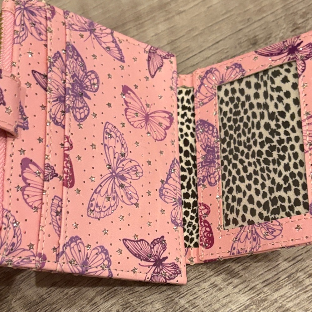 Pink Butterfly Women's Wallet/Card case~ NWT~ gorgeous - Picture 4 of 6